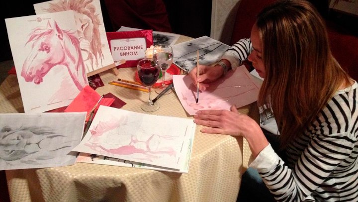 Рисование вином (3)